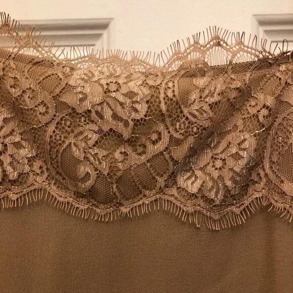 Liu Jo Camel Lace Camisole Blouse Size S NTW CLOSET CLEAR-OUT! - Picture 4 of 13